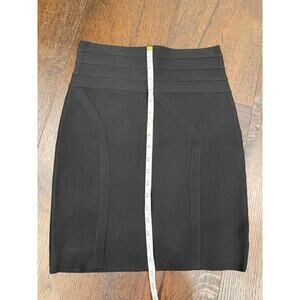 Bebe Black Mini Skirt Bandage Style Size M